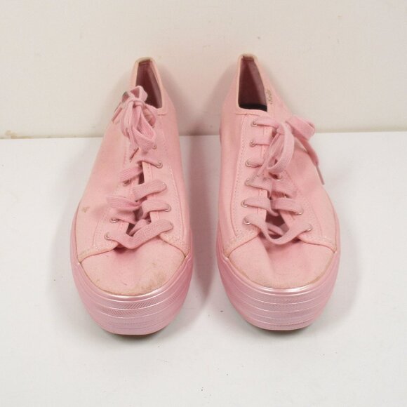 Keds Canvas Women's Pink Shoes Ortholite Sneakers Blue Jays Baseball Size 9 US - Picture 5 of 11